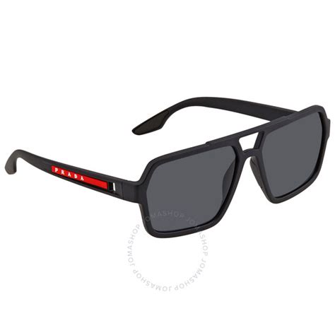 Prada Linea Rossa PS 01XS 59 Polar Dark Grey & Black Rubber .